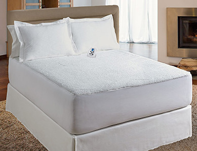 Serta Luxurious Sherpa Plush Heated Electric Mattress Pad