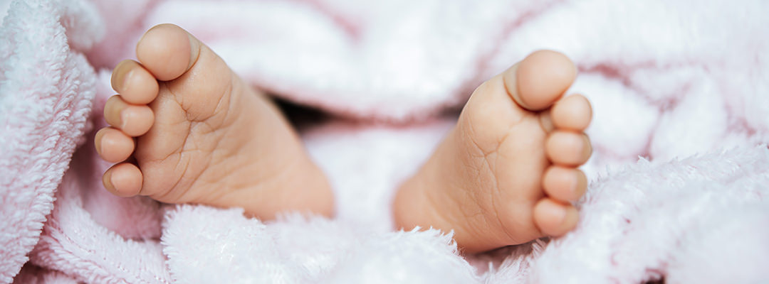 Two baby feet